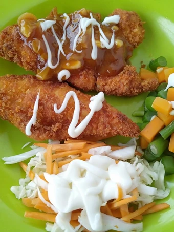 Langkah Gampang Membikin Resep Ayam katsu saos teriyaki yang Lezat Sekali Anti Ribet, Lezat Sekali