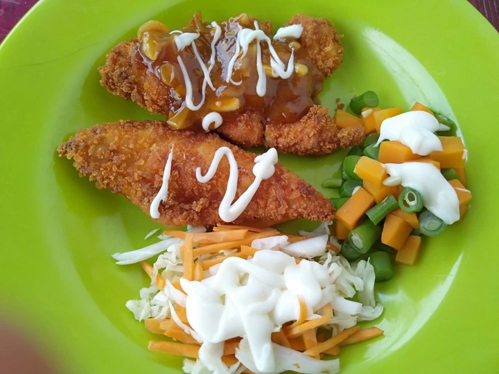 Langkah Gampang Membikin Resep Ayam katsu saos teriyaki yang Lezat Sekali Anti Ribet, Lezat Sekali