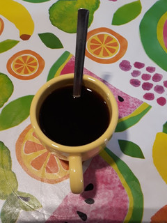 Una foto de Café al aroma de mango. "Cafés personalizados"