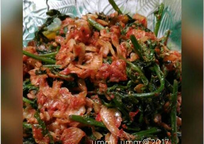 Resep Pakis balado udang rebon oleh Ummi Umar Cookpad