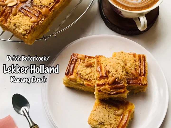 Langkah Mudah untuk Menyiapkan Resep Dutch Boterkoek/Lekker Holland kacang Tanah yang Enak Banget Anti Ribet, Bisa Manjain Lidah