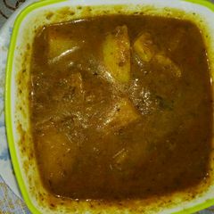 Methi aalu A picture of Methi aalu.