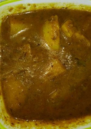 A picture of Methi aalu.