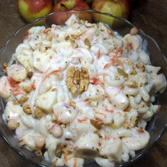 Creamy Pasta Fruit Chaat 😋 A picture of Creamy Pasta Fruit Chaat 😋.