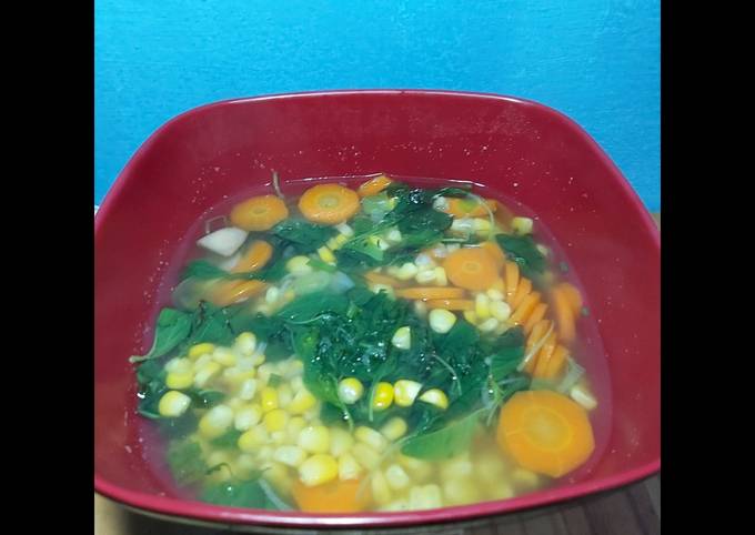 Resep Sayur Bening Wortel Jagung Anti Gagal