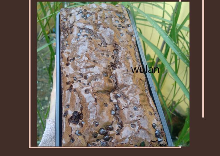 Cara Buat Fudgy brownie no mixer takaran sendok ekonomis untuk jualan