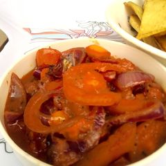 A picture of Yellow Scotch Bonnet Gravy/Sauce.