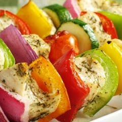 A picture of Pineapple and Chicken Kebab.