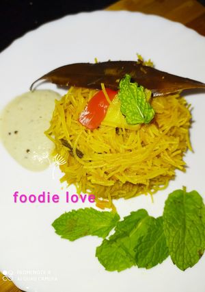 A picture of Vermicelli Veg Biryani.