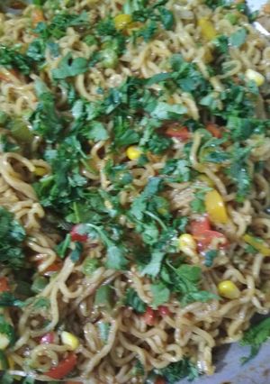 A picture of Vegetable Masala Tadaka Maggi.