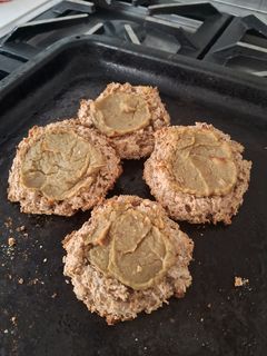 Una foto de Pepas veganas, con dulce de batata casero