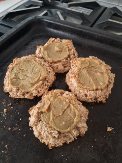 Una foto de Pepas veganas, con dulce de batata casero