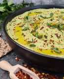 Hummus de cilantro y jalapeño
