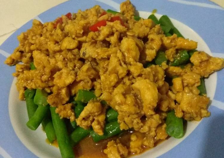Resep Buncis Ayam Saus Szechuan Yang Nikmat