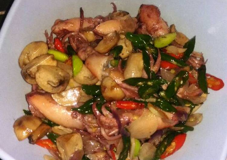 Resep Cumi cabe ijo yang Enak Banget