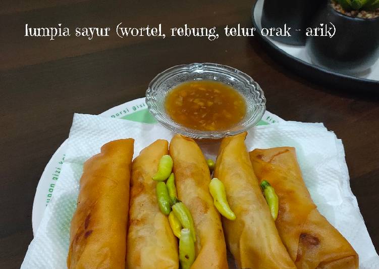 Cara Gampang Membuat Lumpia Sayur Anti Gagal