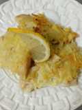 Filet de pescado crosti con ensalada de lentejas