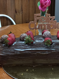 Una foto de Tronco de chocolate