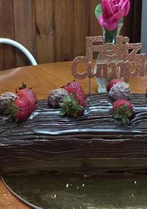 Una foto de Tronco de chocolate