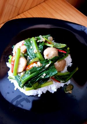 Foto resep Tumis Sawi Pedas Simpel