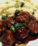 Albóndigas de cerdo en salsa agridulce