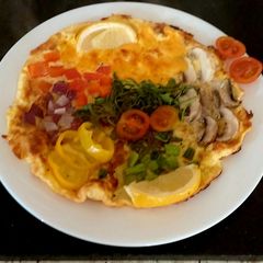 A picture of My Colourful tasty Omelette.