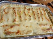 Una foto di noce moscata cannelloni
