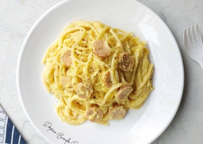 Resep Creamy Spaghetty Carbonara Oleh Dapur Bunda Daisy - Cookpad