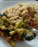 Stir fried Broccoli with Brown Rice