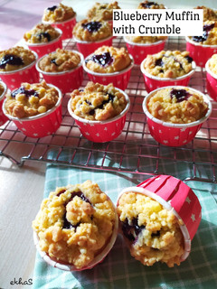 Foto resep Blueberry Muffin with Crumble