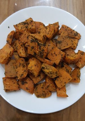 Foto resep Sweet Potato Roasted / Ubi Merah Panggang Oven