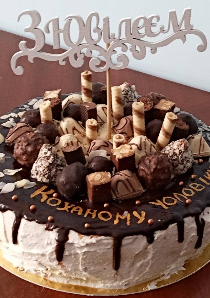 🍰Бісквітний торт із заварним кремом