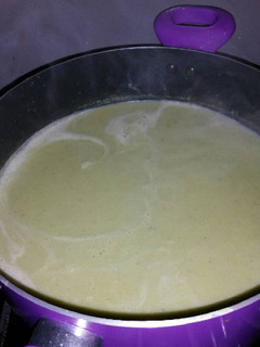 A picture of Cream of Broccoli Soup.
