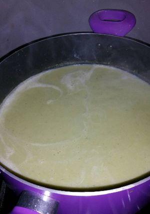 A picture of Cream of Broccoli Soup.
