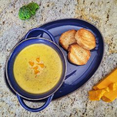 A picture of Broccoli Cheddar Soup.