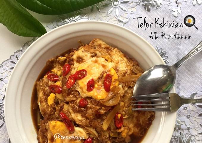 Cara bikin Telor Kekinian A’la Putri Habibie Versiku Cara bikin Telor Kekinian A’la Putri Habibie Versiku