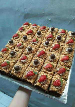 Foto resep Cake potong mocca nougat