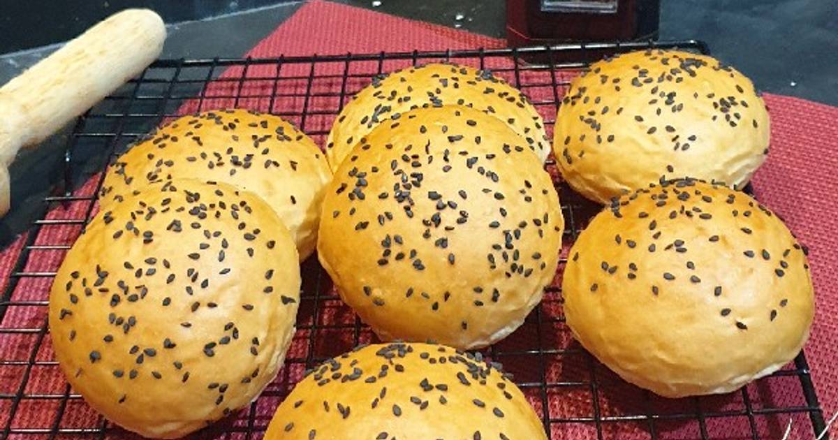 Resep 287 Roti Burgerburger Buns Tanpa Telur Dg Pengoles Putih Telur Oleh Ibu Endah Cookpad 8524