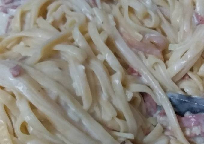 Fetucini carbonara no ribet