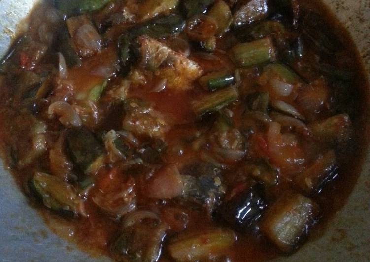 Resep Sarden mix terong Lezat