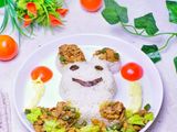 #258 NASI TIM AYAM TEMPE BENTUK KARAKTER