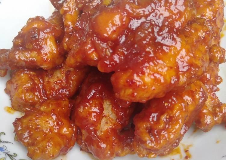 Bumbu Dakgangjeong ala +62 | Resep Membuat Dakgangjeong ala +62 Yang Enak Dan Mudah