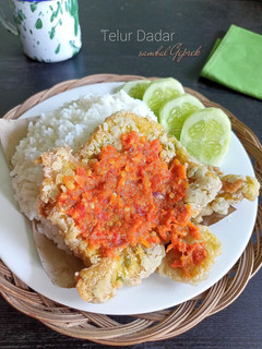 Foto resep Telur Dadar sambal Geprek