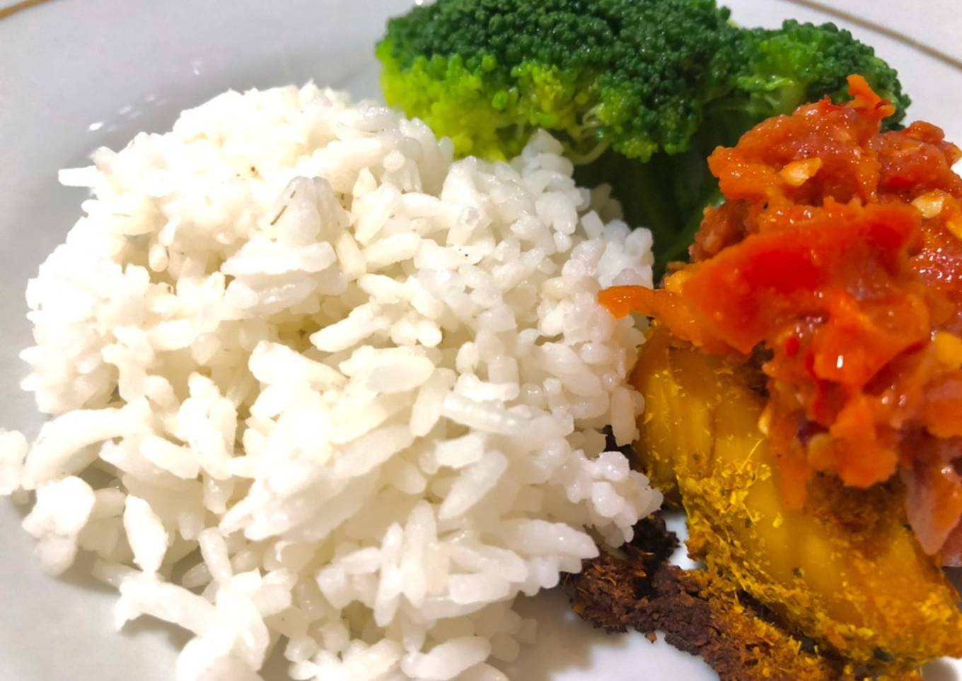 Ayam laos panggang (menu diet sehat tanpa minyak)