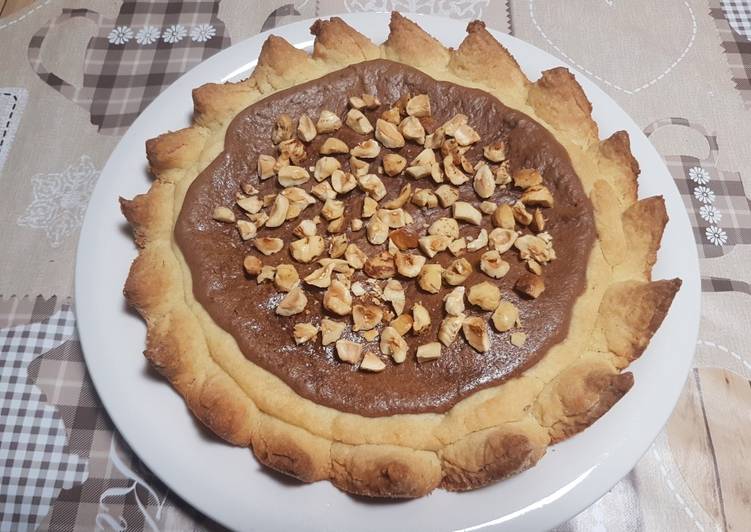 Mini crostata rustica con crema di nocciole e ricotta