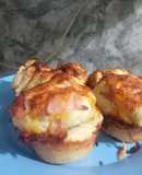 Pan muffin masa de pizza