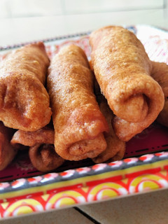 A picture of Semolina Spring Rolls.