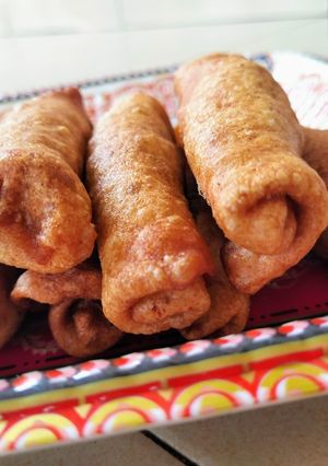 A picture of Semolina Spring Rolls.