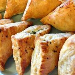A picture of spinach puffs.