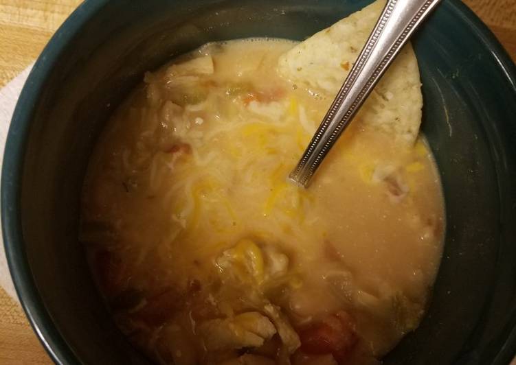 Easiest Way to Make Ultimate Creamy Fire Roasted White Bean Chicken Chili